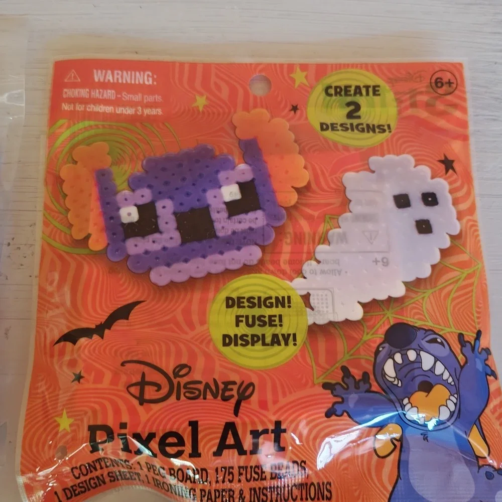 Perler Disney Stitch Fused Bead Kit Lot of 4‎ Kids Craft Age 6+ 225 Beads